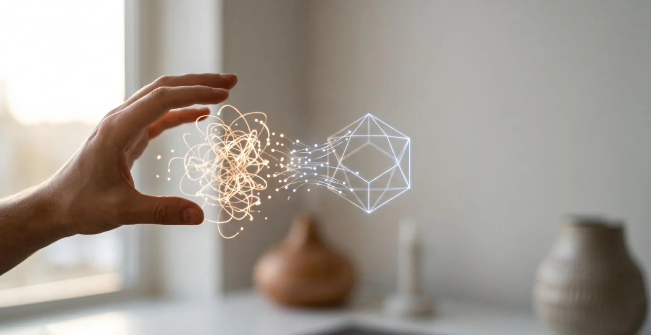 Illustration symbolisant l'évolution du temps de production graphique grâce aux technologies numériques sur deux décennies