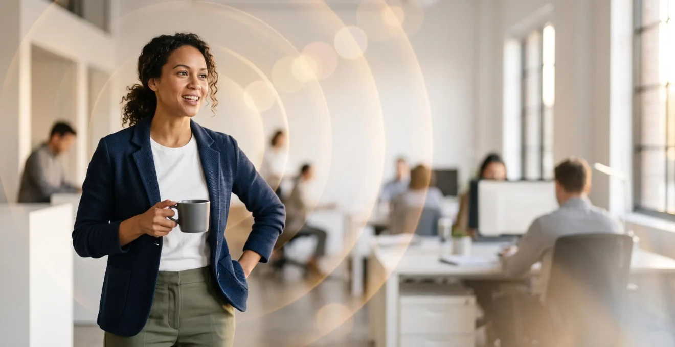 Portrait professionnel symbolisant l'influence organique et la crédibilité d'un expert sur les réseaux professionnels